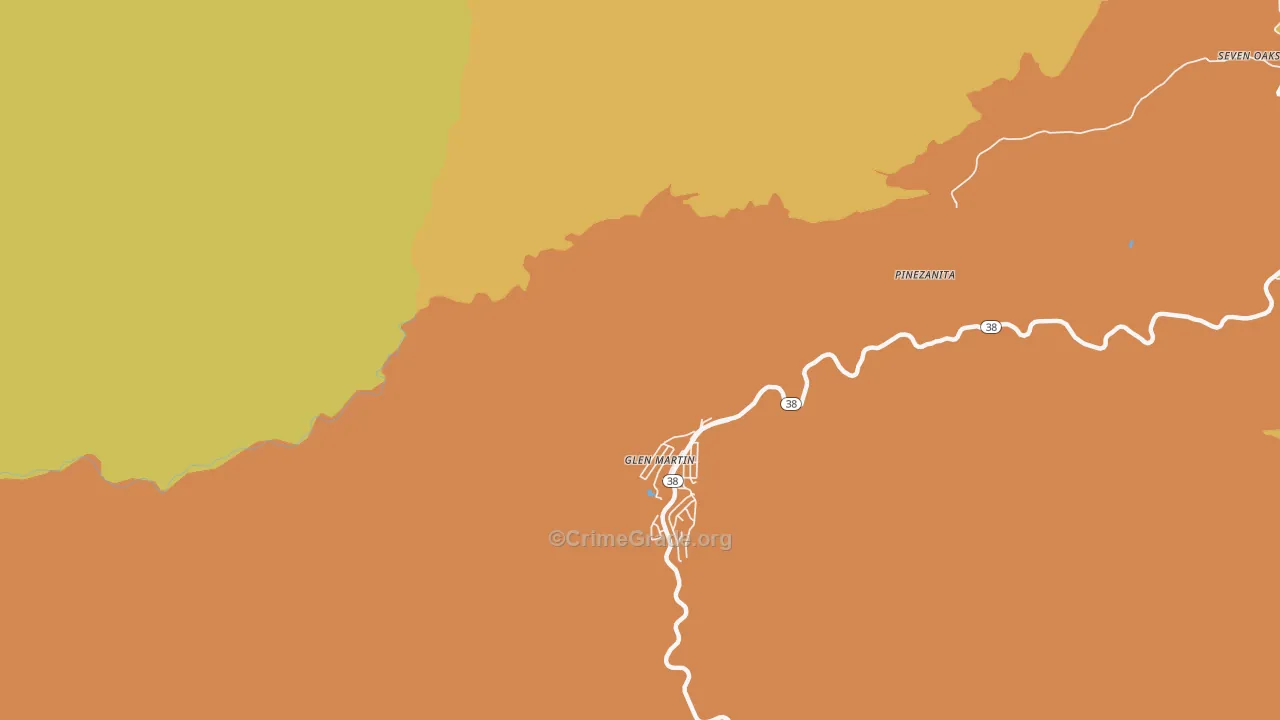 Glen Martin, CA Map of Assault Rates
