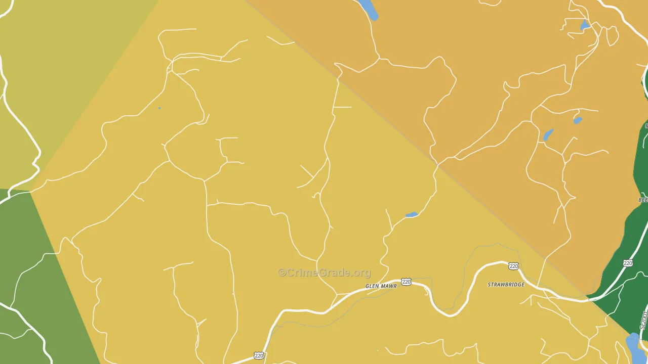Glen Mawr, PA Map of Assault Rates