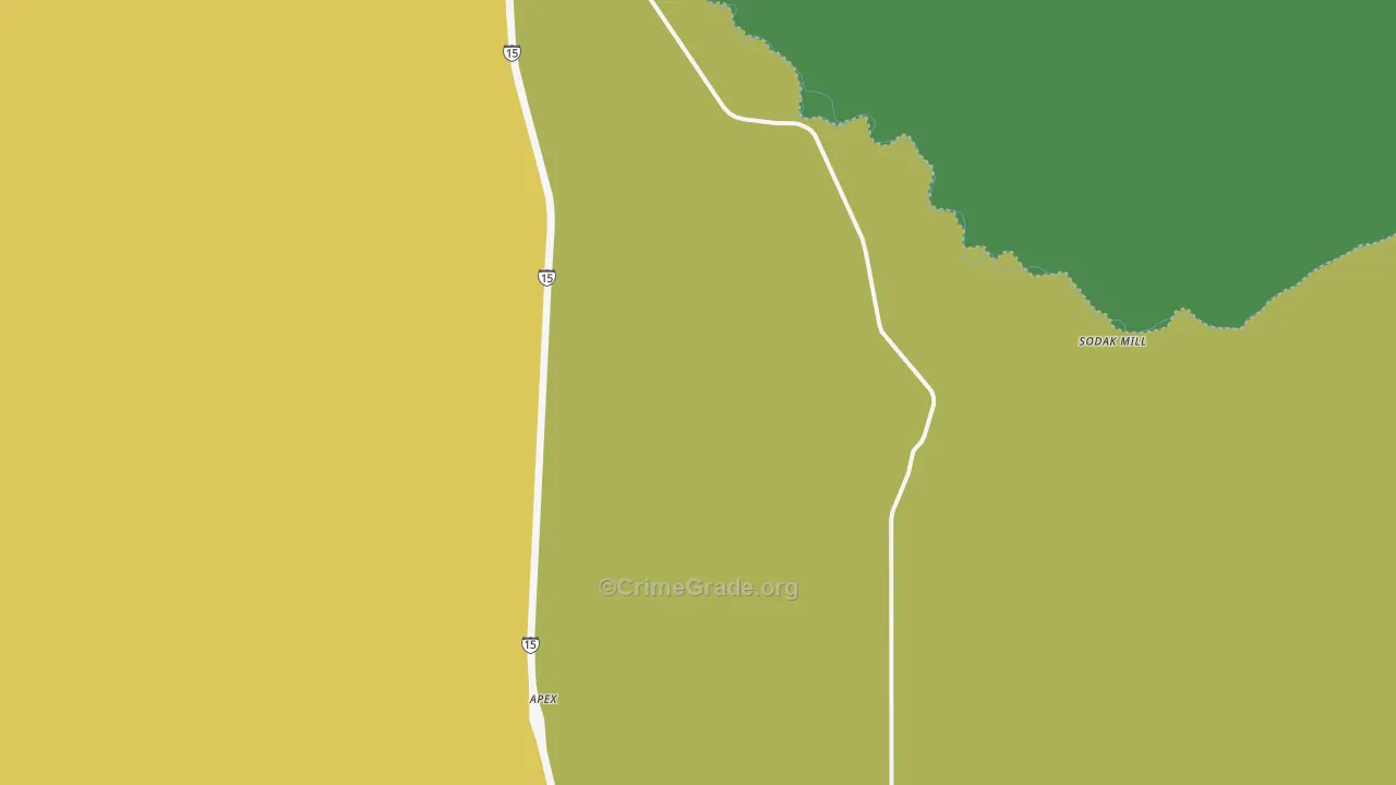 Glen, MT Map of Assault Rates