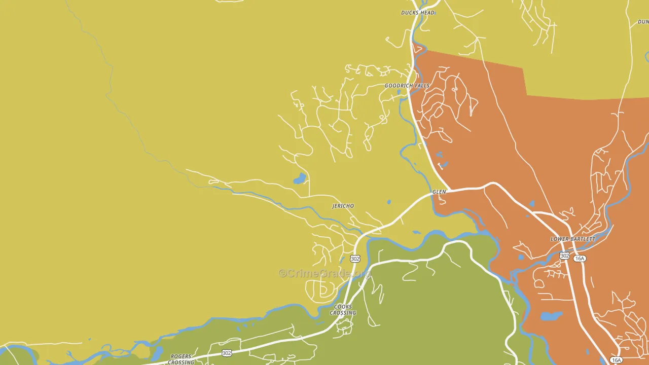 Glen, NH Map of Assault Rates