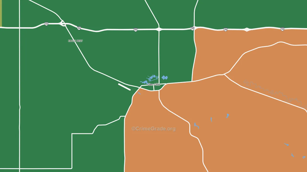 Glen Ullin, ND Map of Assault Rates