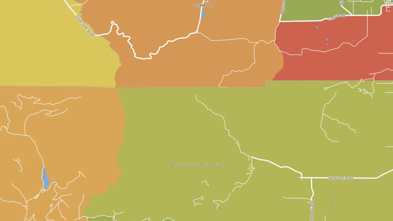 Glenbrook, OR Map of Assault Rates