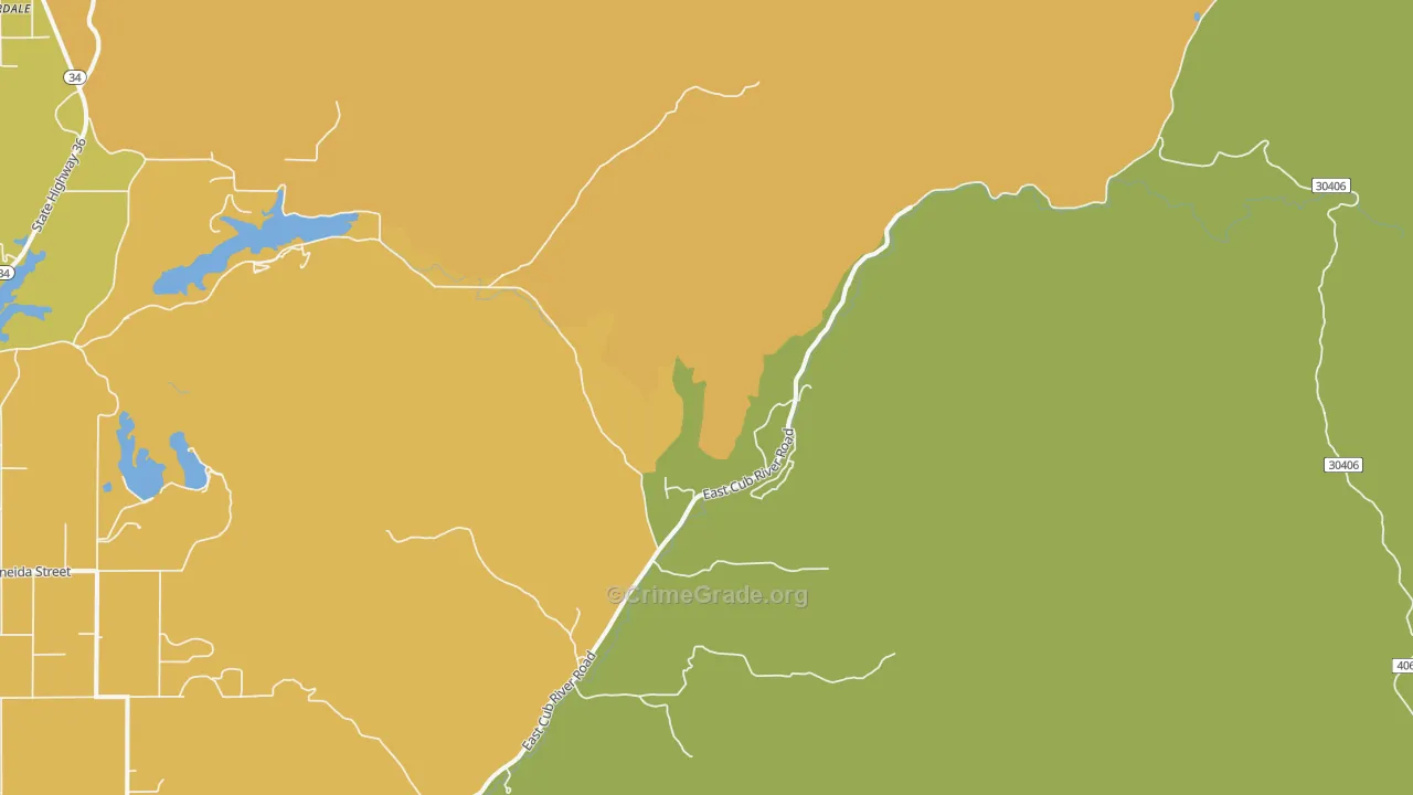 Glendale, ID Map of Assault Rates