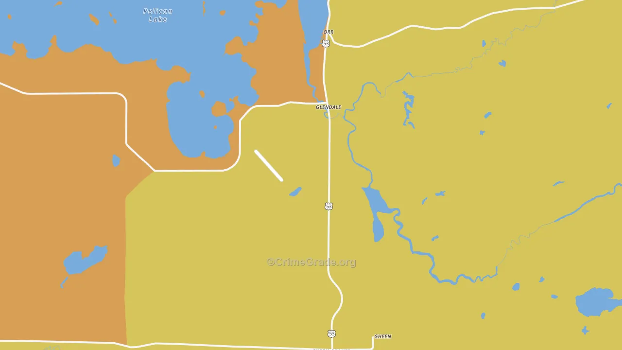Glendale, MN Map of Assault Rates