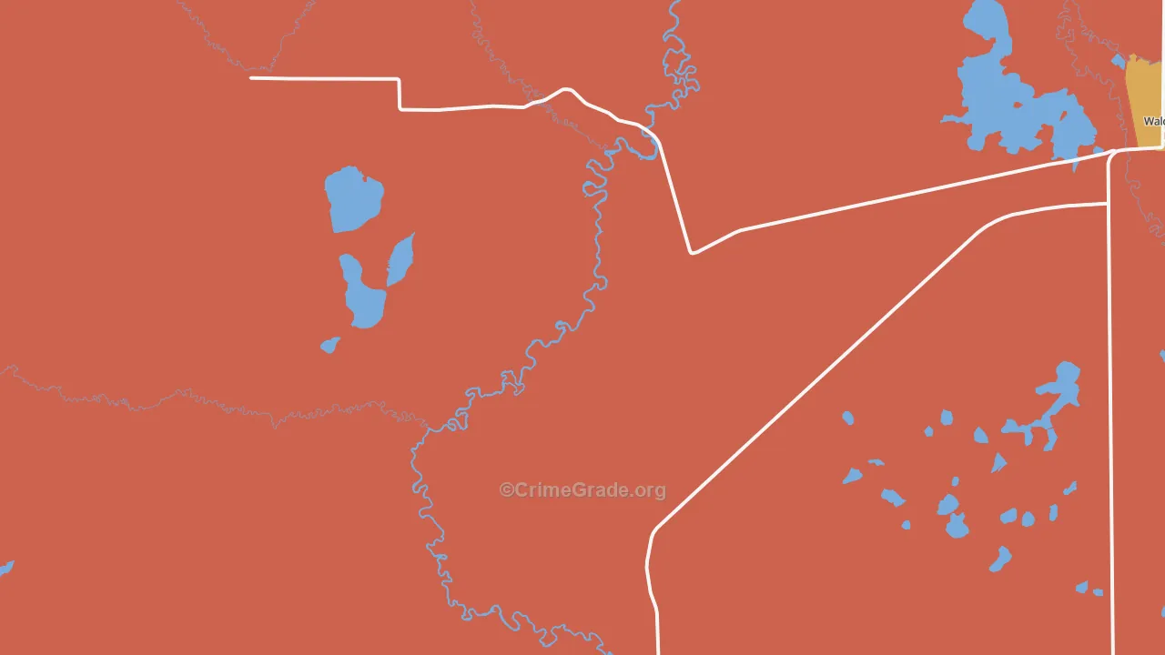 Glendevey, CO Map of Assault Rates
