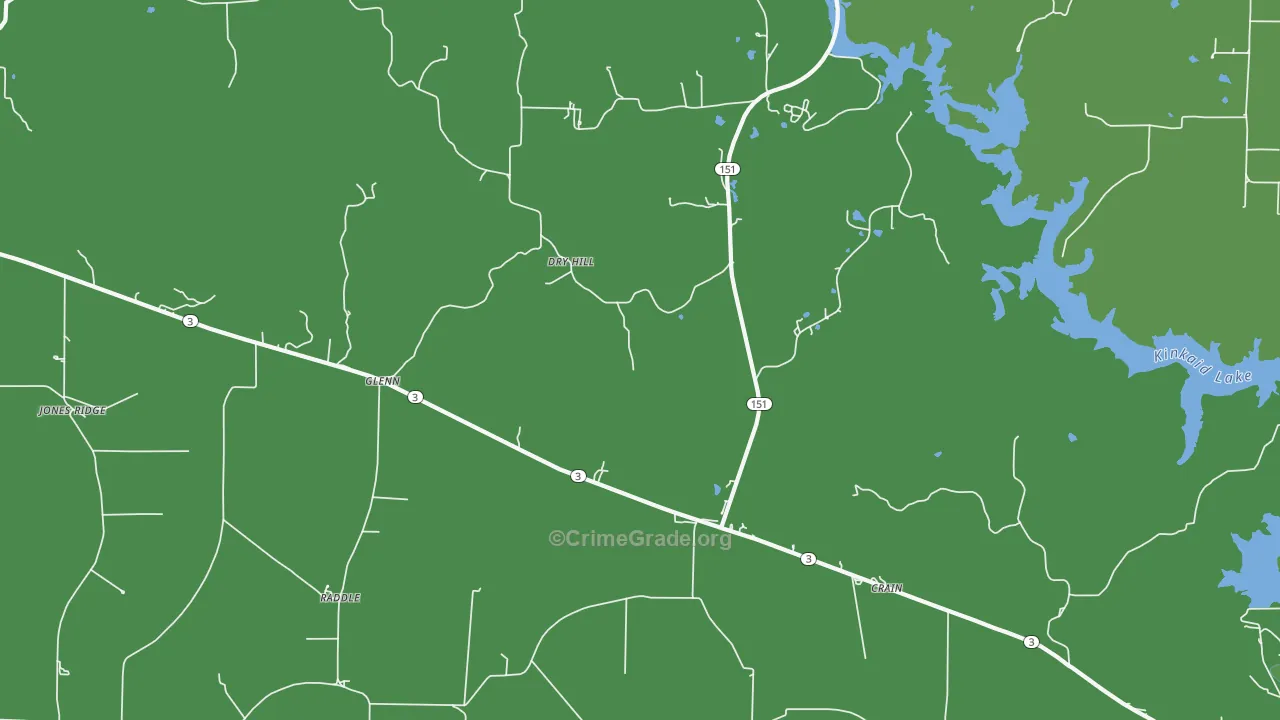 Glenn, IL Map of Assault Rates