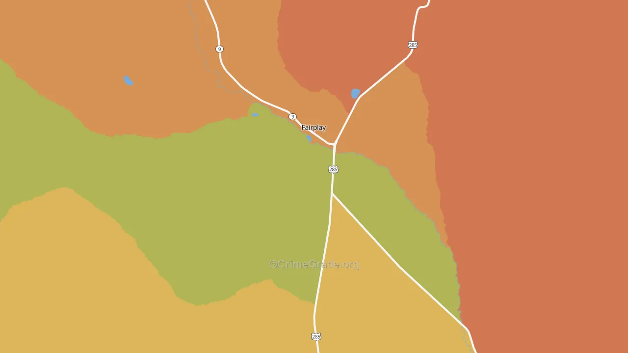 Glentivar, CO Map of Assault Rates