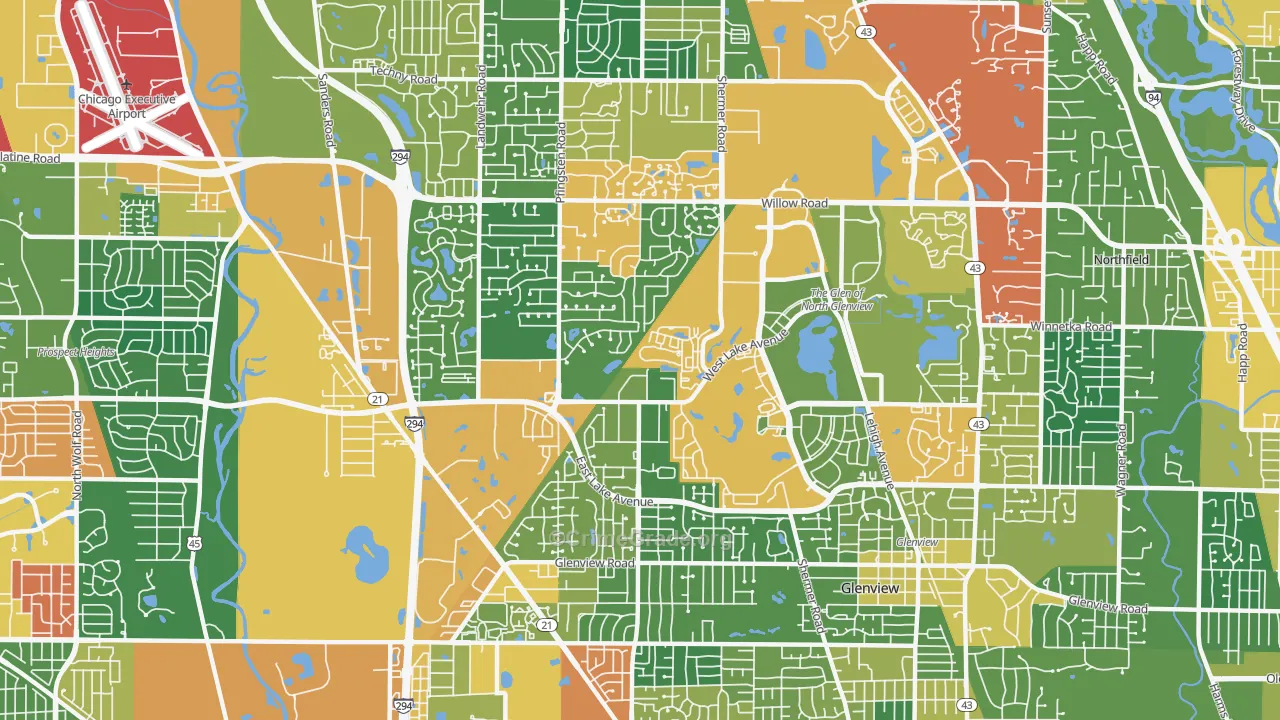 Glenview Nas, IL Map of Assault Rates
