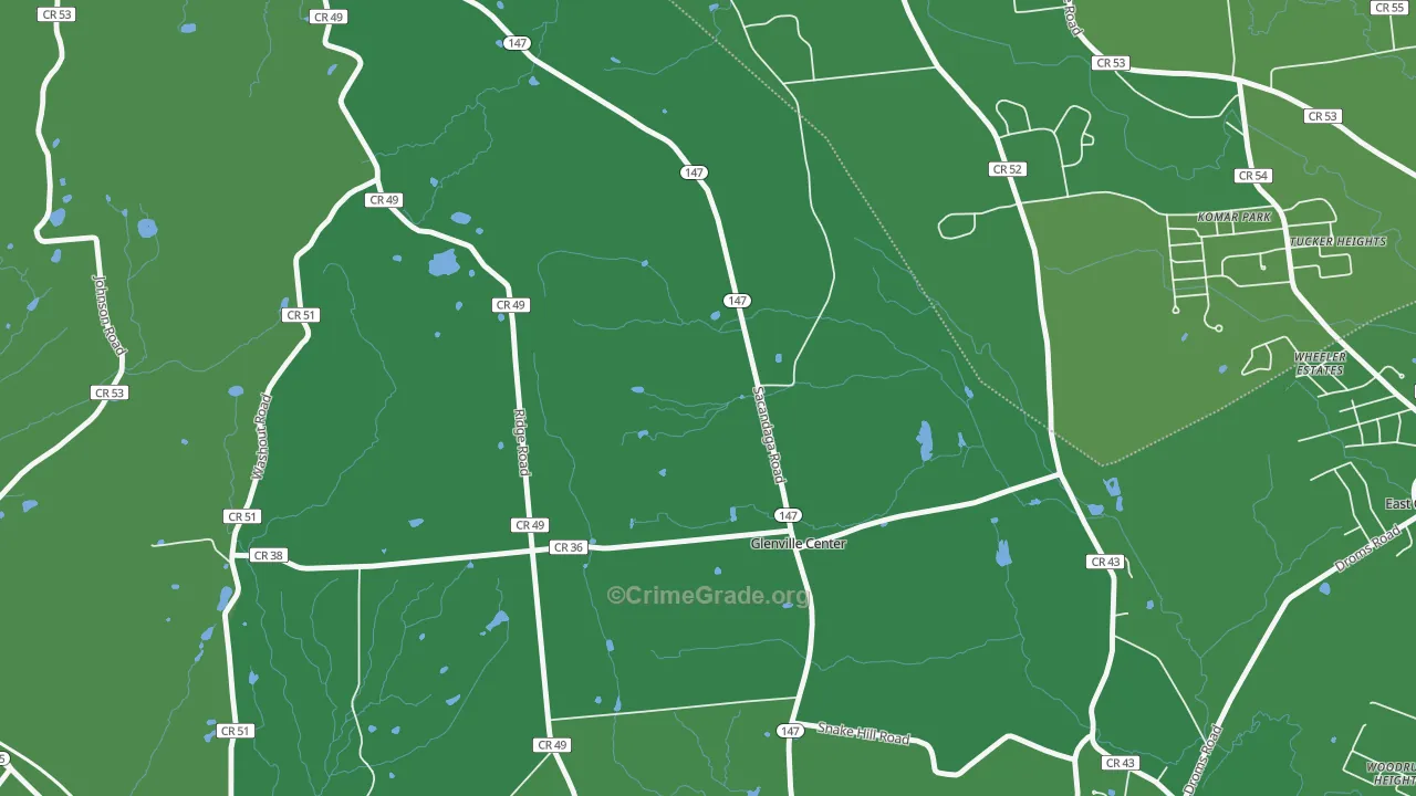 Glenville, NY Map of Assault Rates