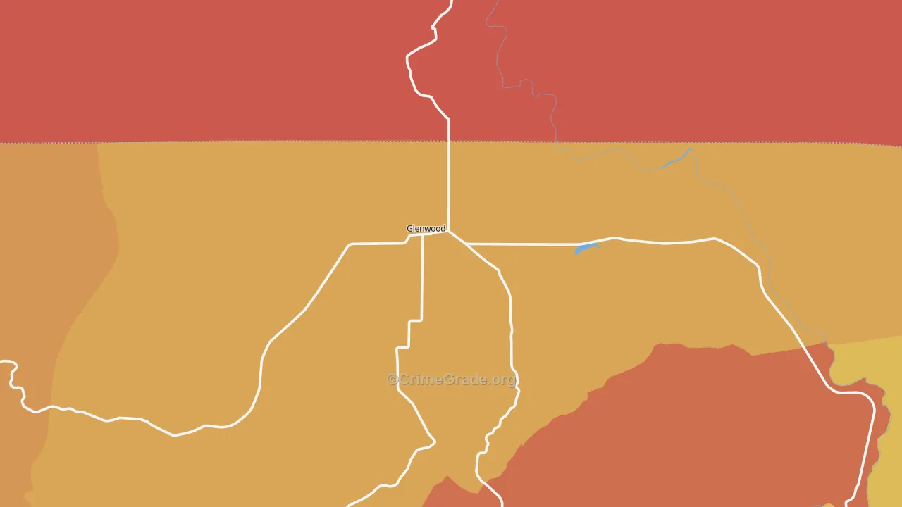 Glenwood, WA Map of Assault Rates