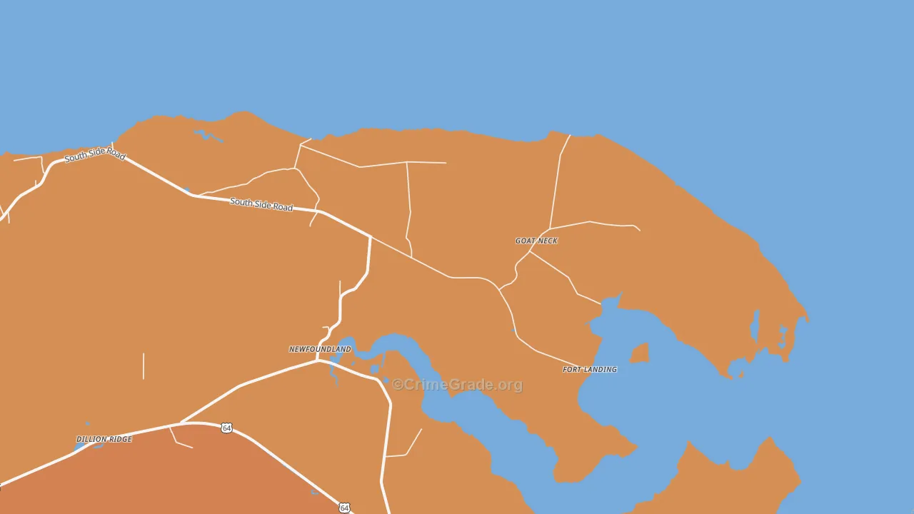 Goat Neck, NC Map of Assault Rates
