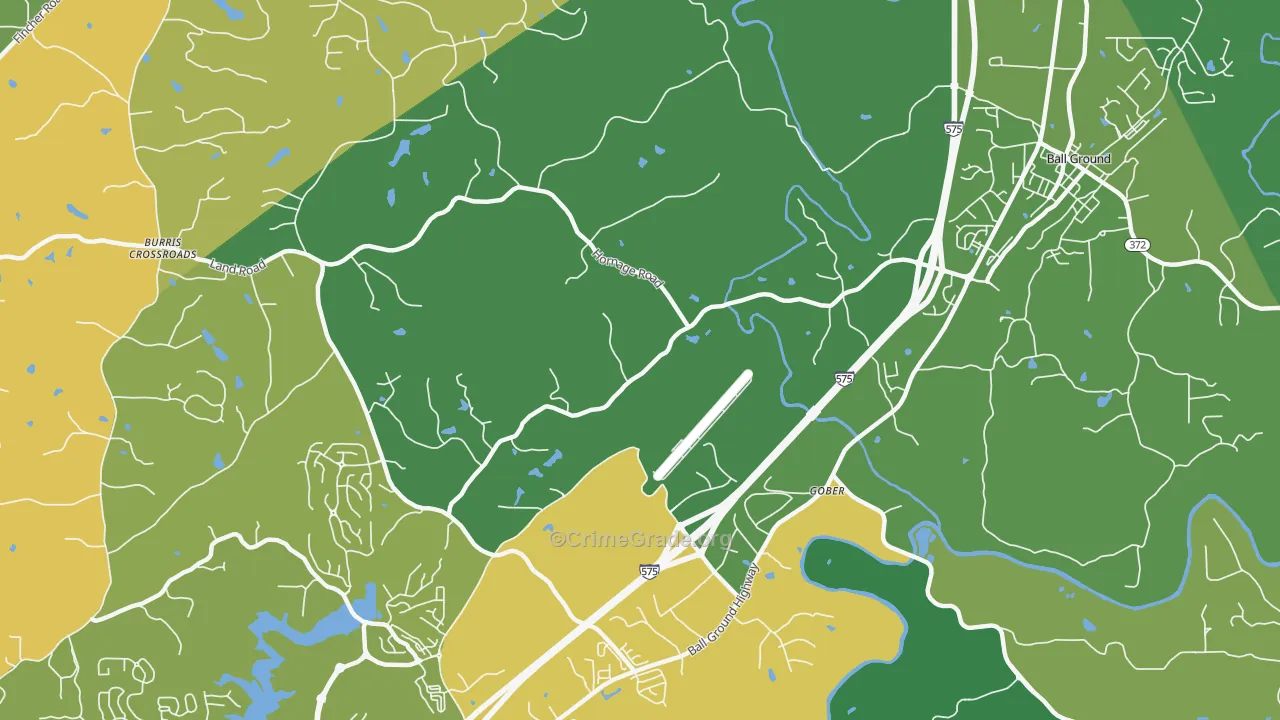 Gober, GA Map of Assault Rates