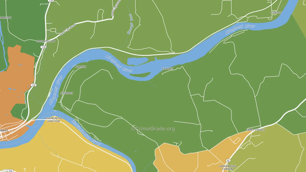 Godfrey, PA Map of Assault Rates