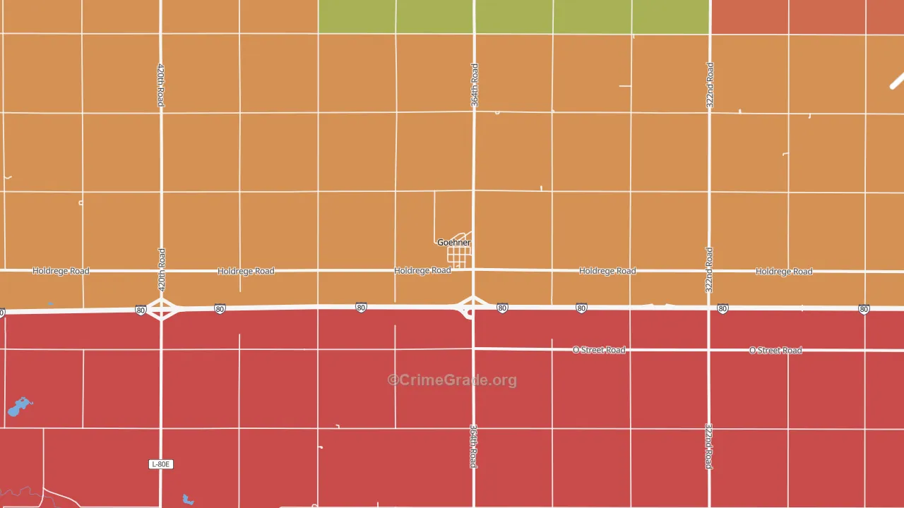 Goehner, NE Map of Assault Rates