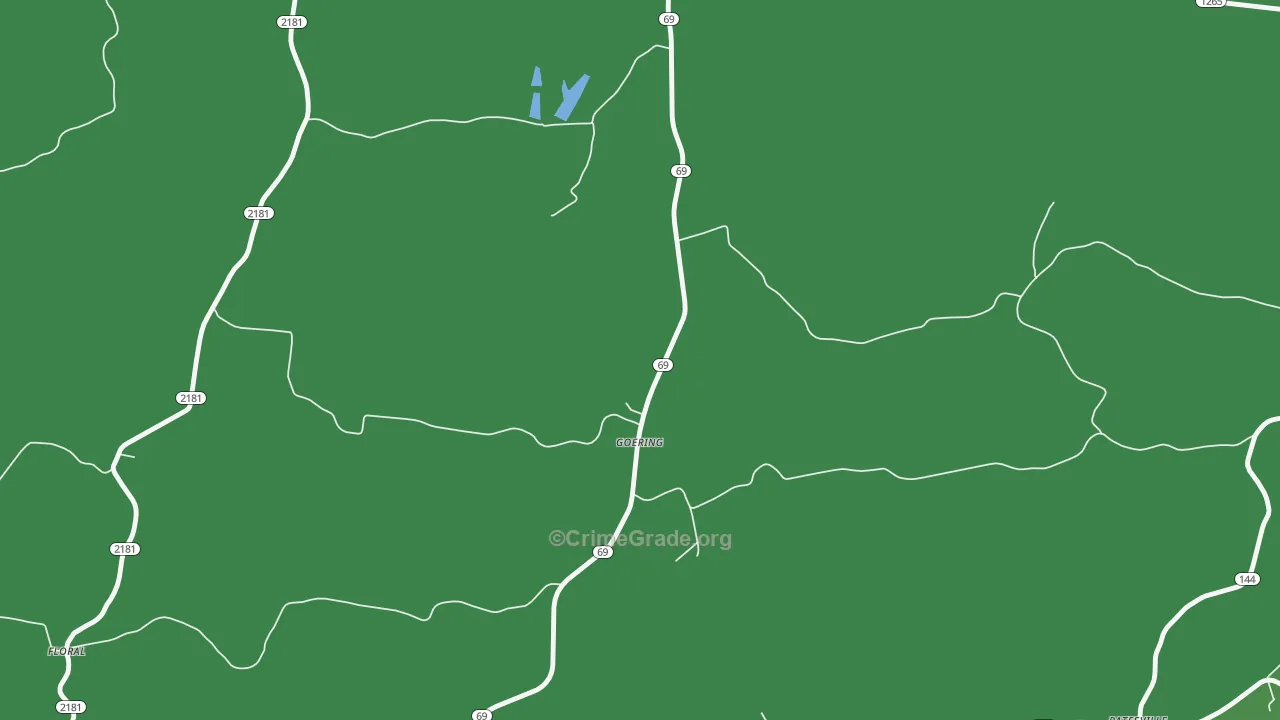 Goering, KY Map of Assault Rates