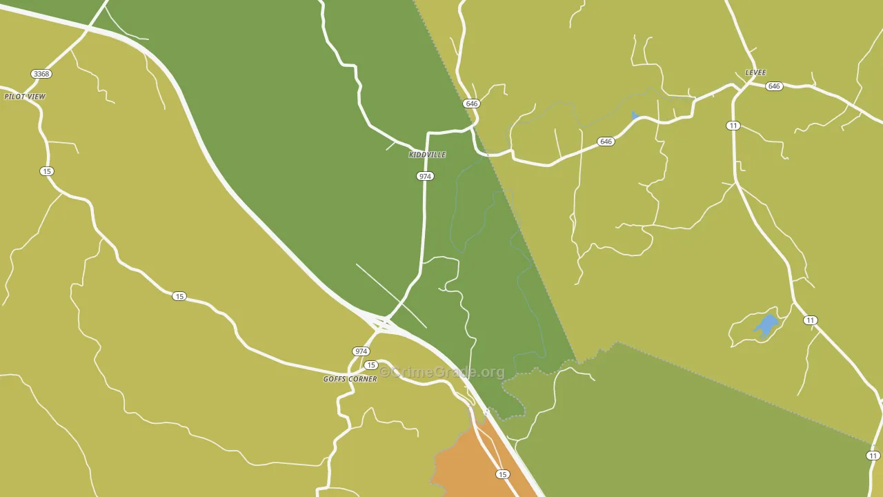 Goffs Corner, KY Map of Assault Rates