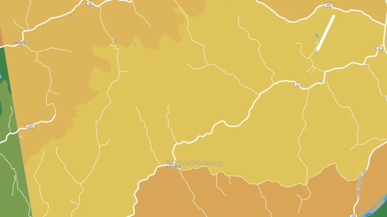 Goforth, KY Map of Assault Rates