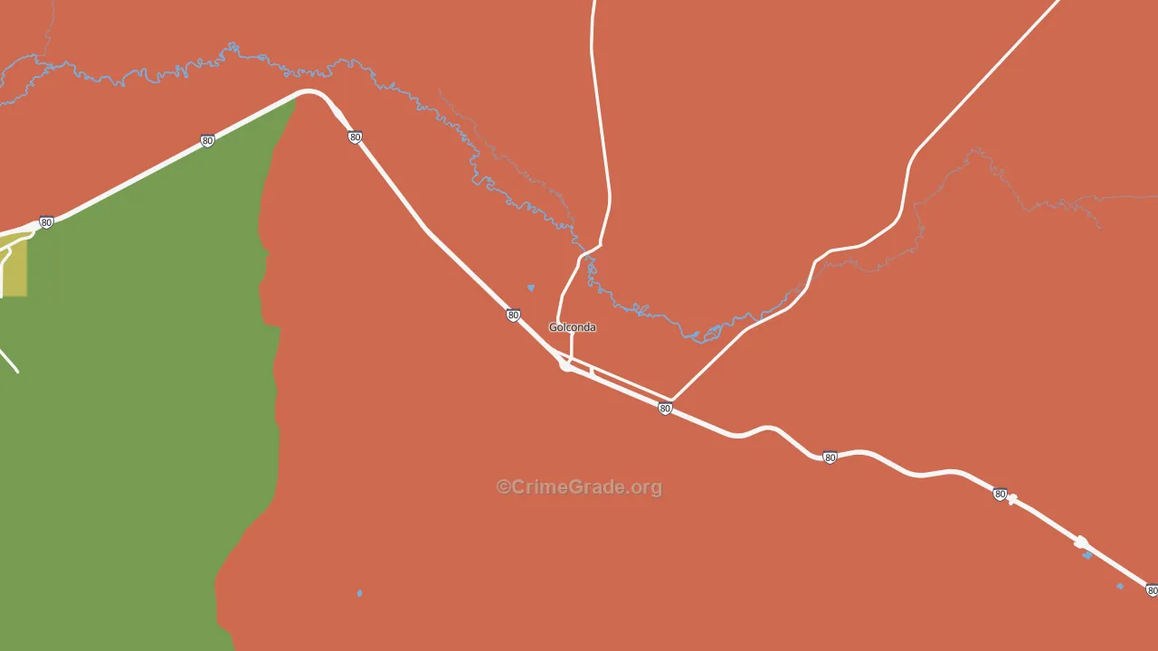 Golconda, NV Map of Assault Rates