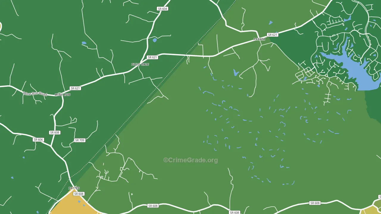 Gold Dale, VA Map of Assault Rates