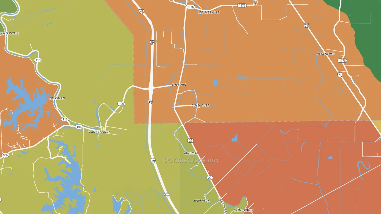 Gold Dust, LA Map of Assault Rates