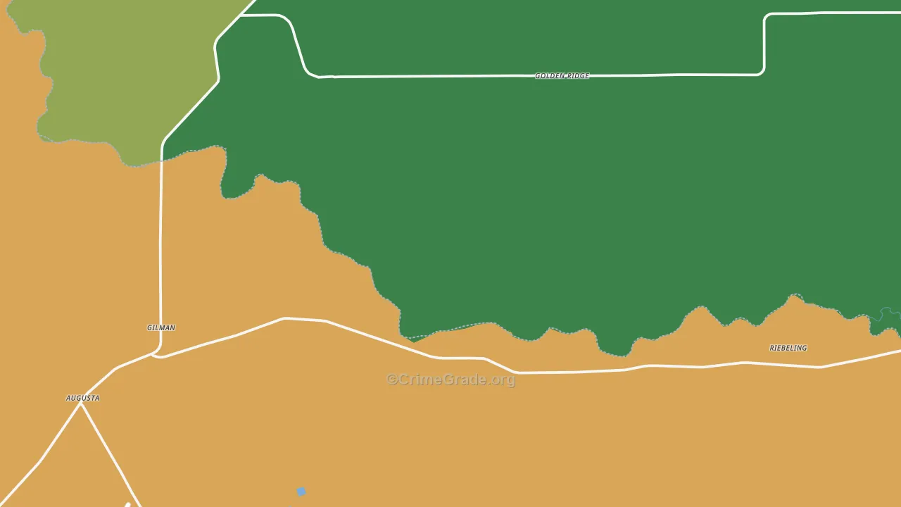 Golden Ridge, MT Map of Assault Rates
