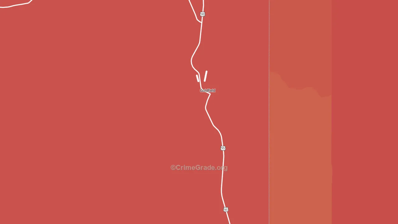 Goldfield, NV Map of Assault Rates