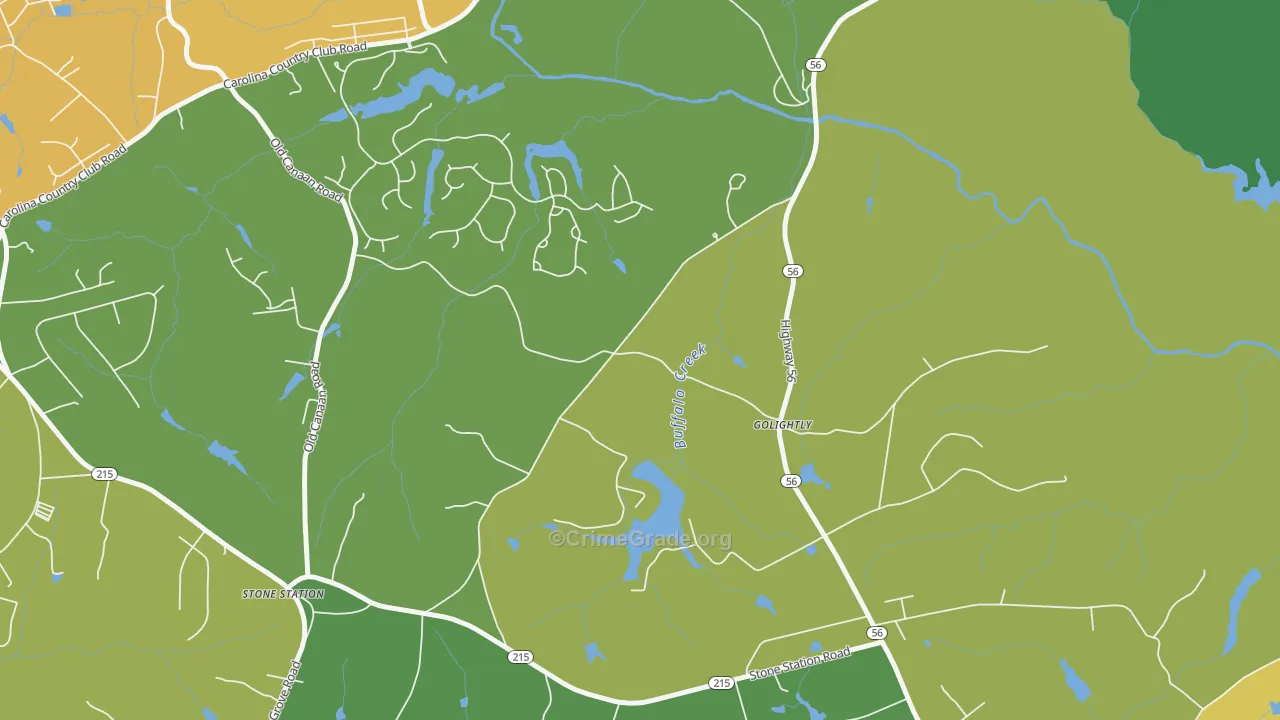 Golightly, SC Map of Assault Rates