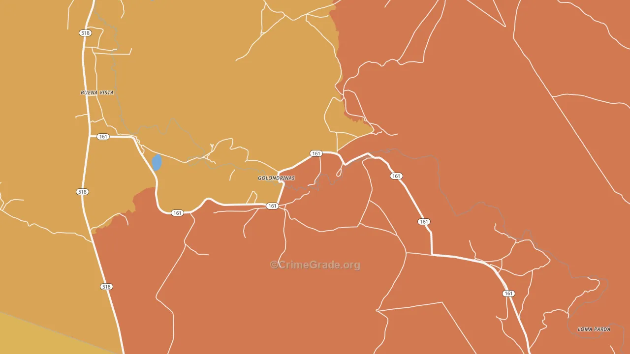 Golondrinas, NM Map of Assault Rates