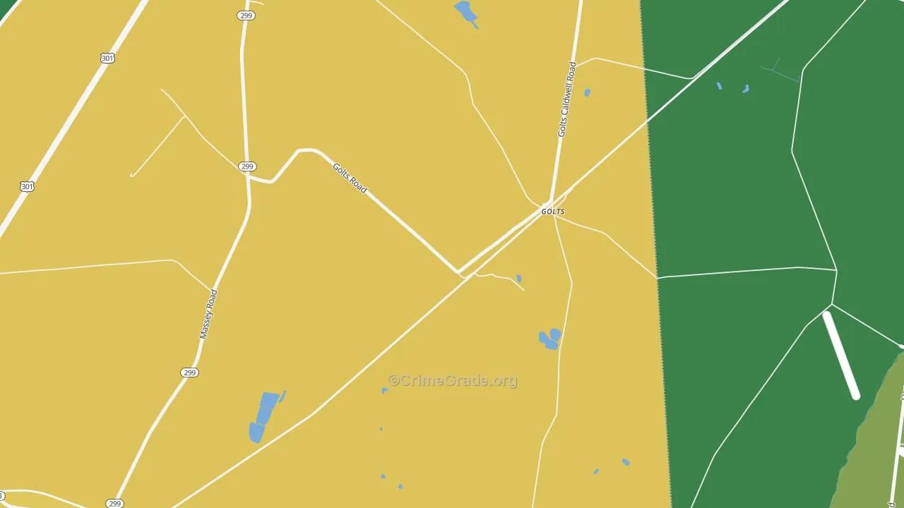 Golts, MD Map of Assault Rates