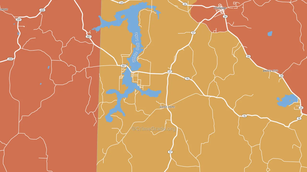 Good Hope, AR Map of Assault Rates