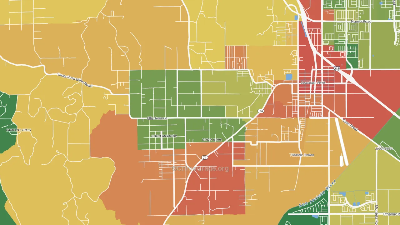 Good Hope, CA Map of Assault Rates