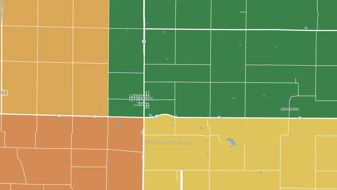 Good Hope, IL Map of Assault Rates