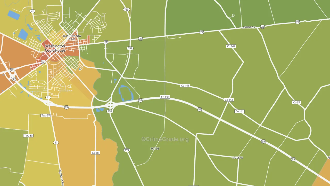 Good Hope, OH Map of Assault Rates