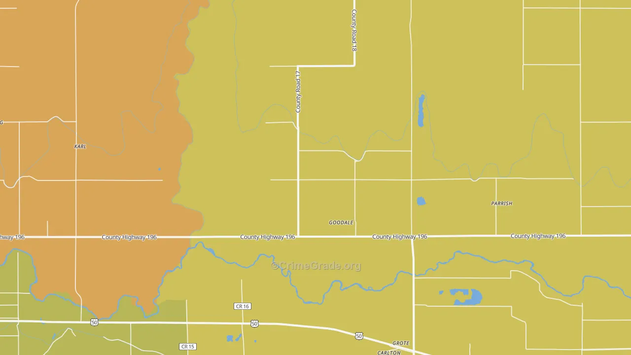 Goodale, CO Map of Assault Rates
