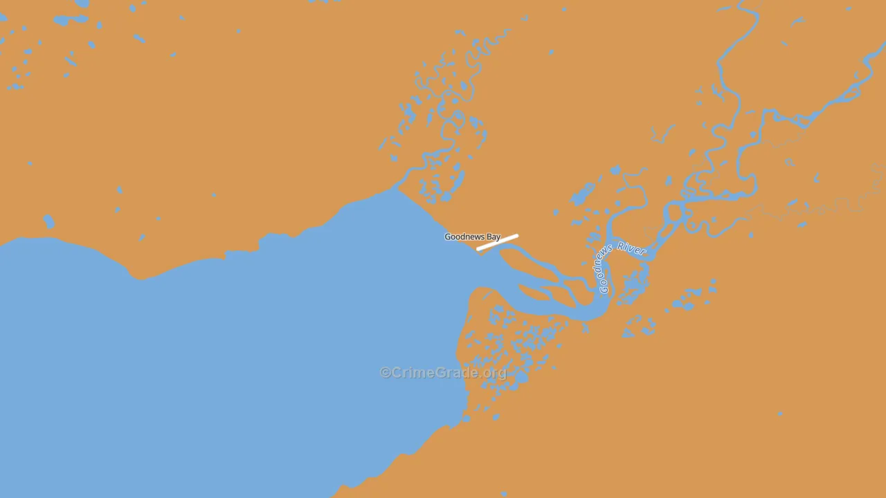 Goodnews Bay, AK Map of Assault Rates