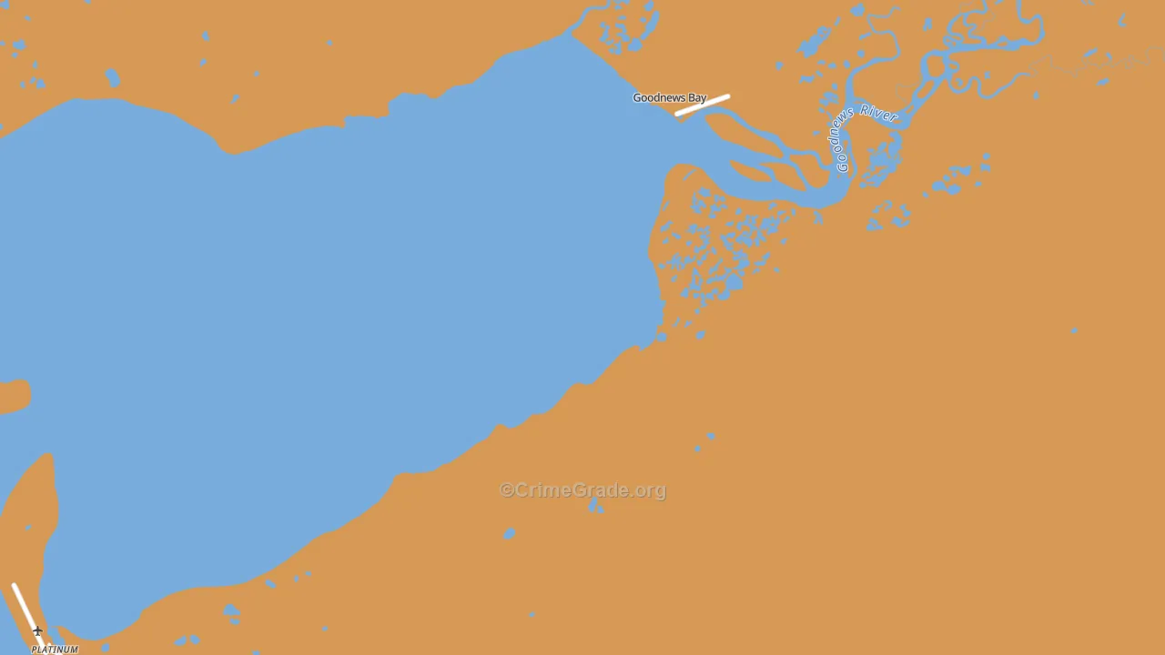 Goodnews Mining Camp, AK Map of Assault Rates