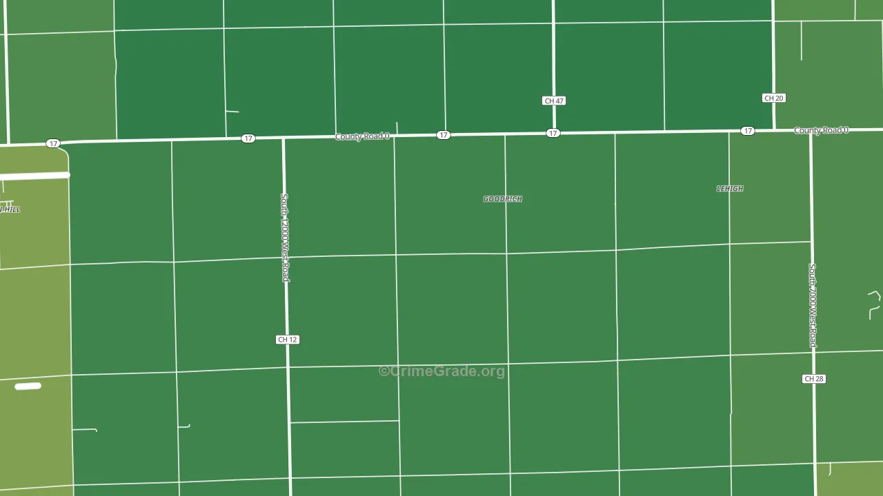 Goodrich, IL Map of Assault Rates