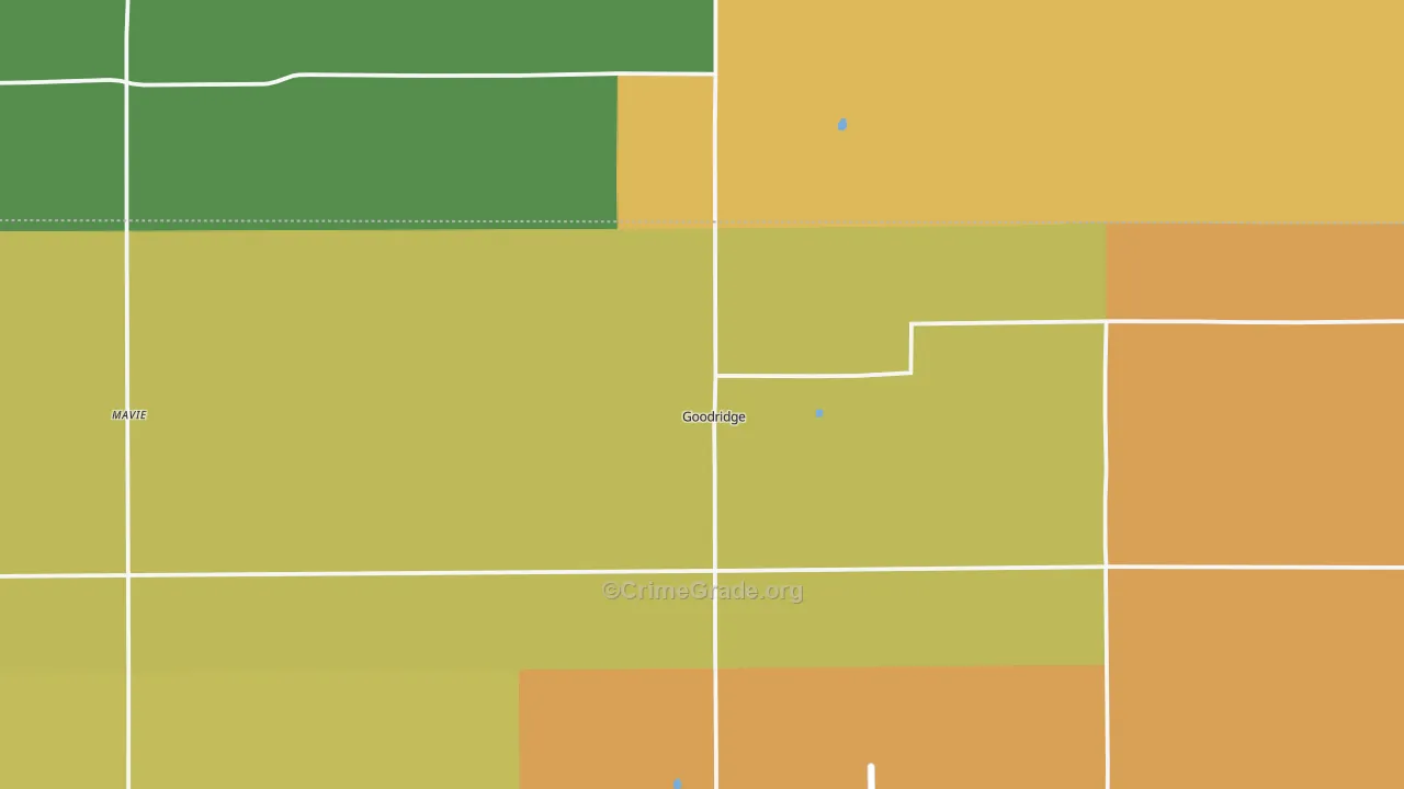 Goodridge, MN Map of Assault Rates