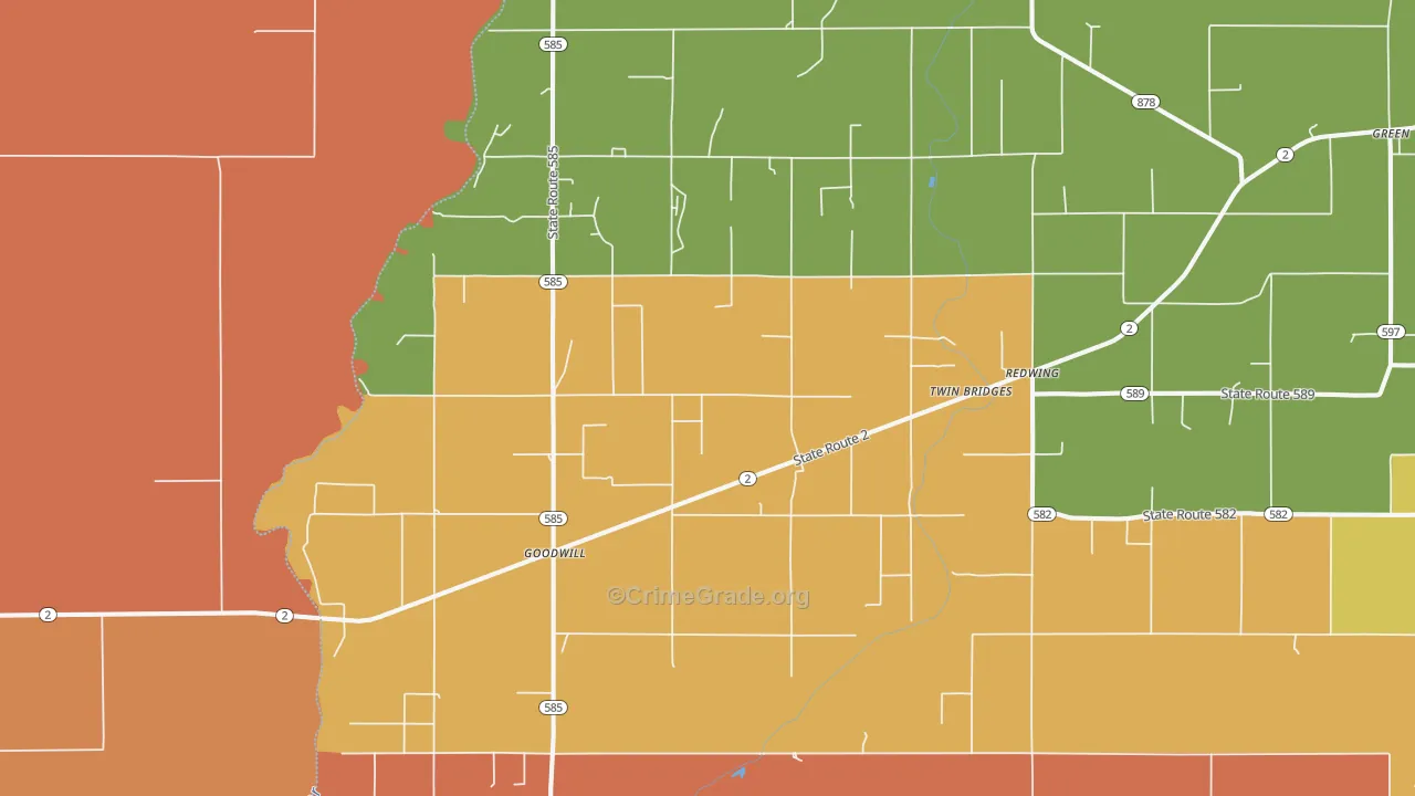 Goodwill, LA Map of Assault Rates