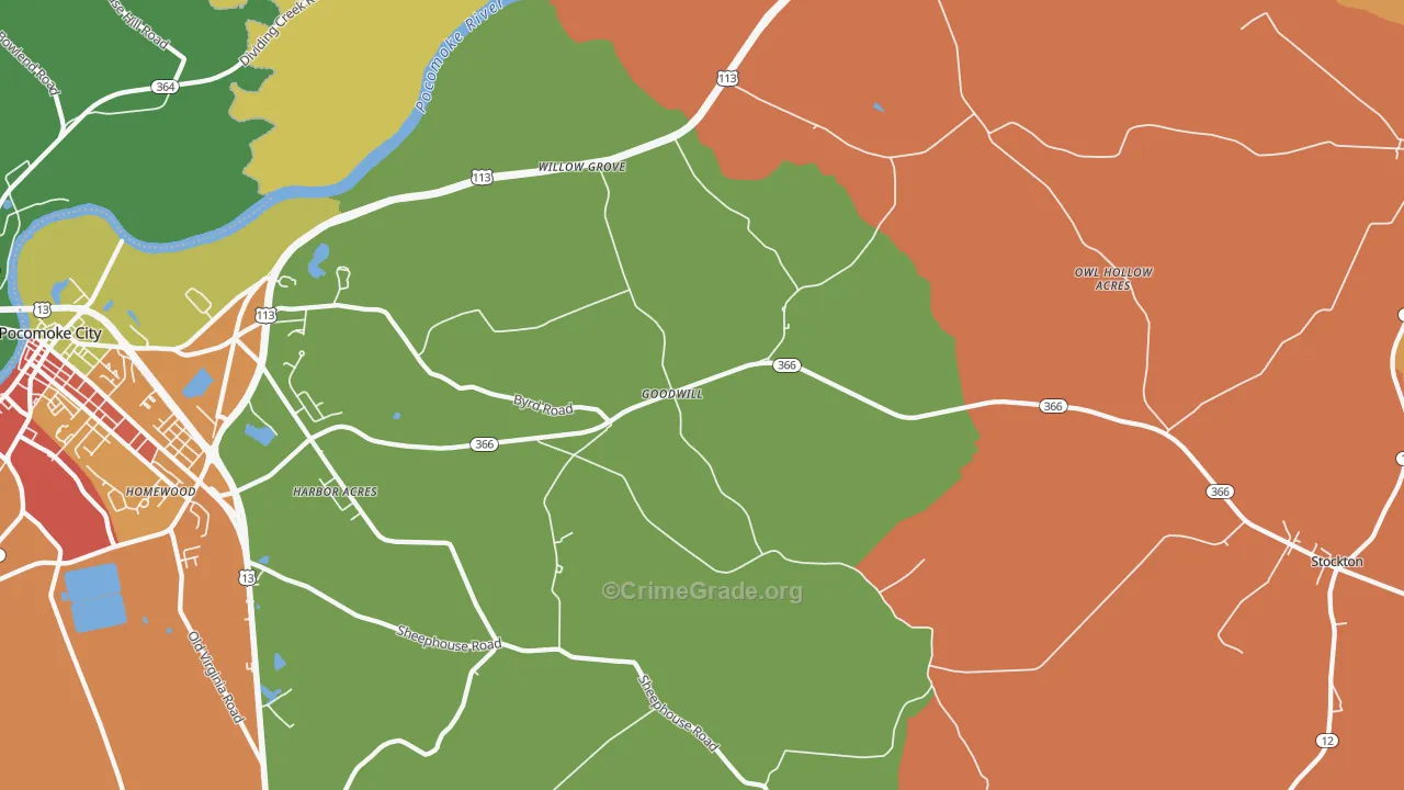 Goodwill, MD Map of Assault Rates