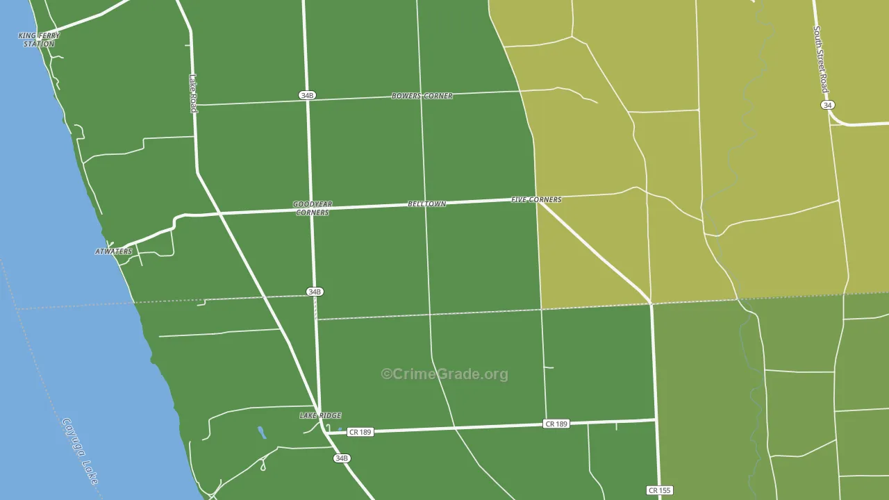 Goodyear Corners, NY Map of Assault Rates