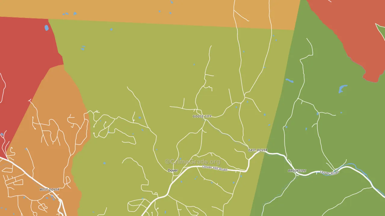 Goose City, VT Map of Assault Rates