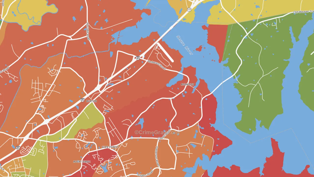 Gorman, NC Map of Assault Rates