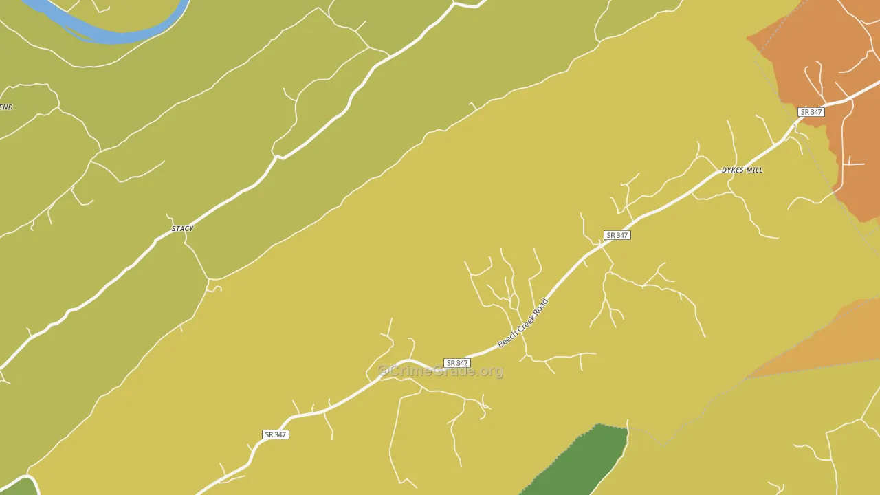 Goshen, TN Map of Assault Rates