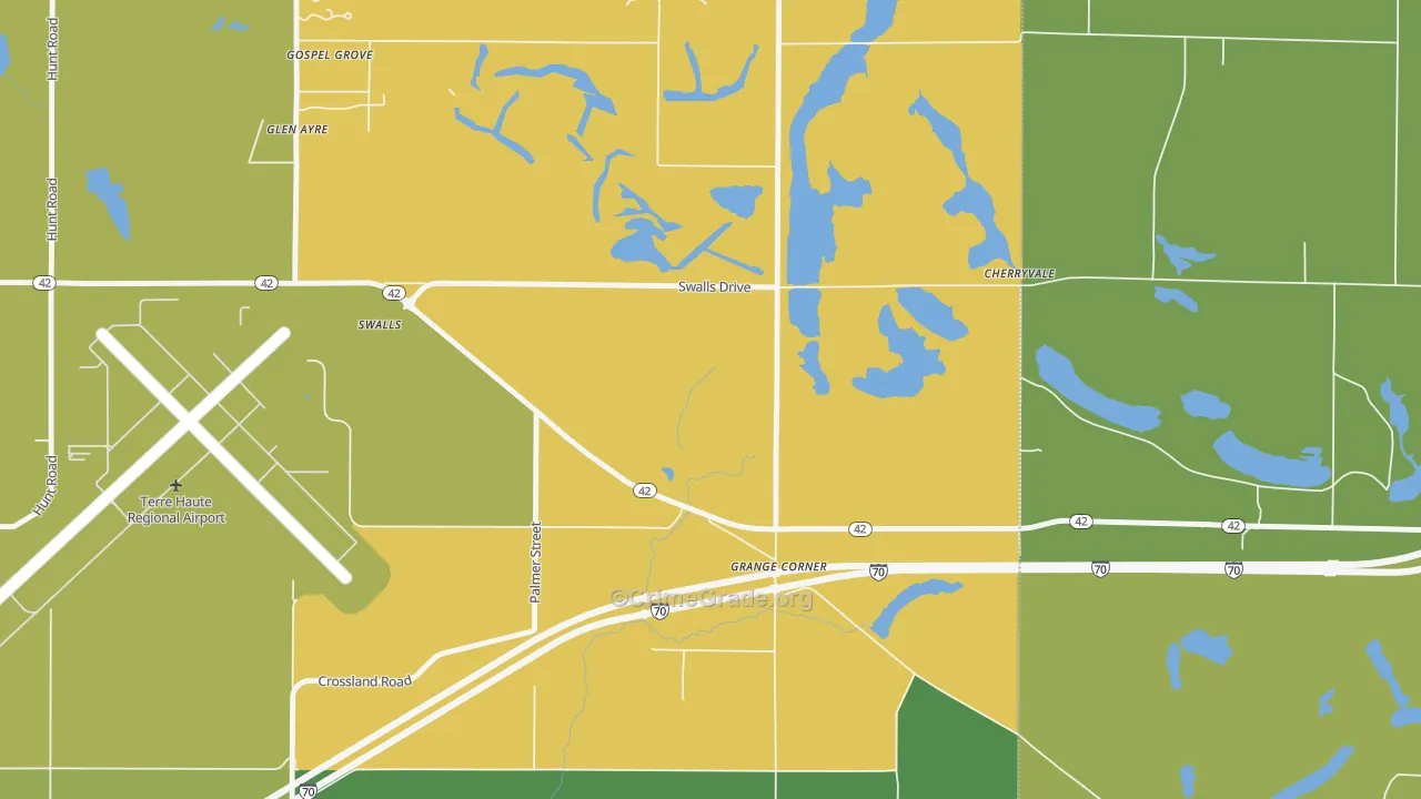 Gospel Grove, IN Map of Assault Rates