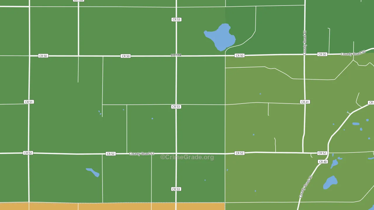Gotha, MN Map of Assault Rates