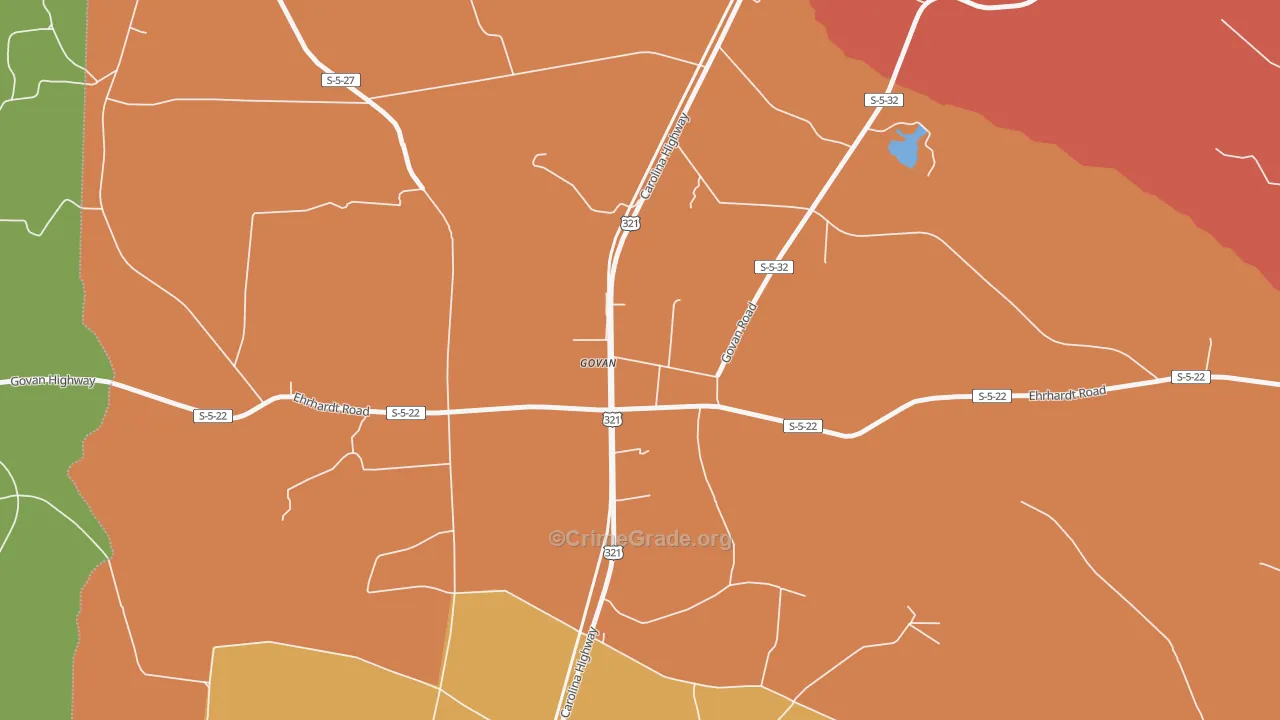 Govan, SC Map of Assault Rates