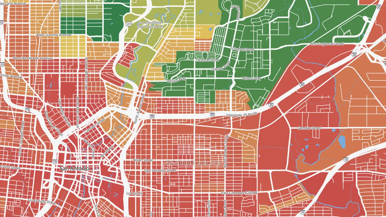 Government Hill Alliance, San Antonio, TX Map of Assault Rates