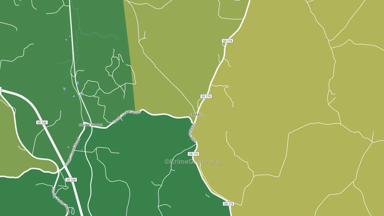 Graball, TN Map of Assault Rates
