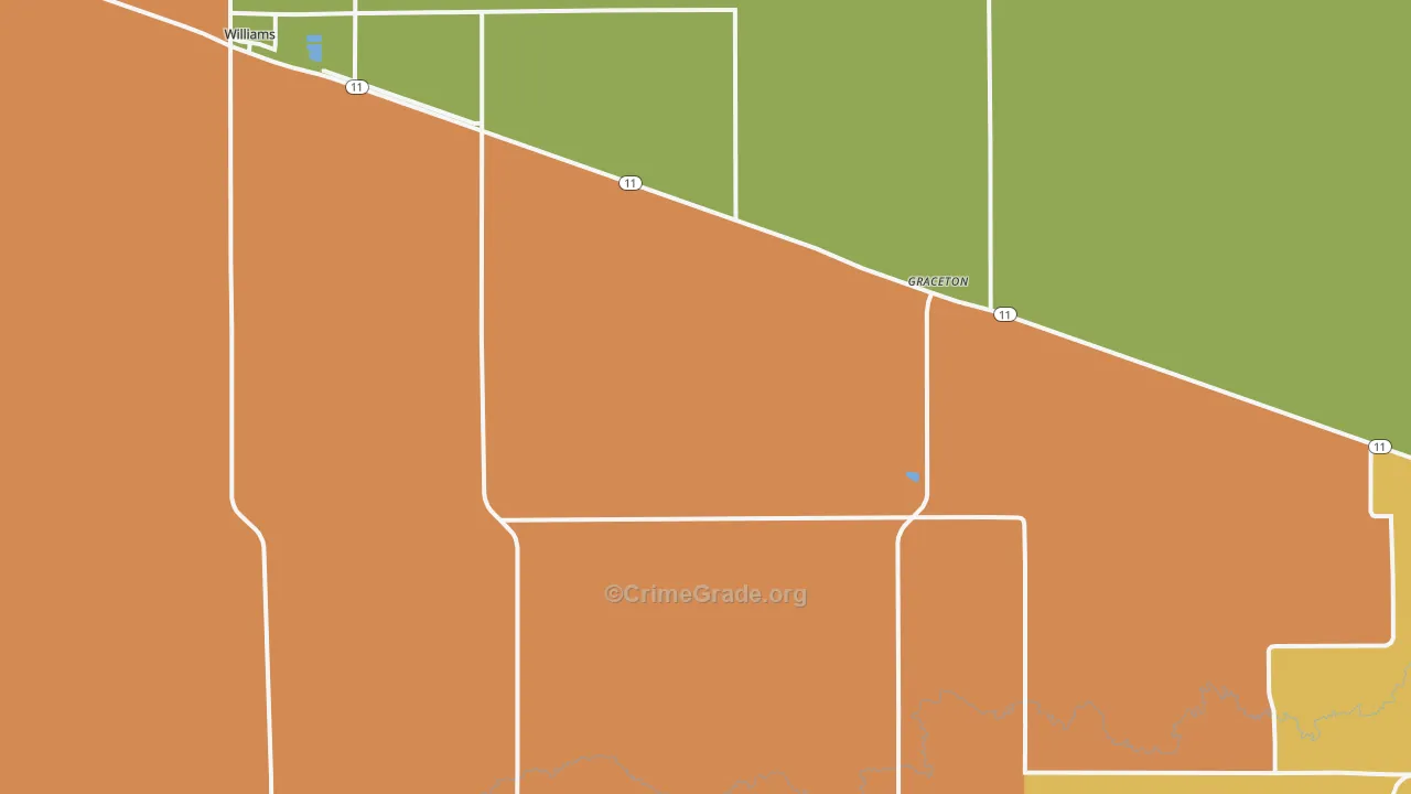 Graceton, MN Map of Assault Rates